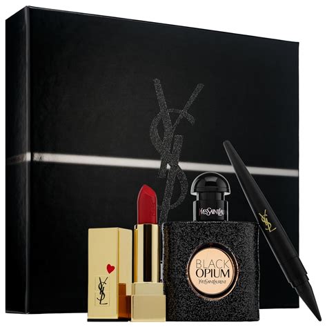 ysl black opium gift set.